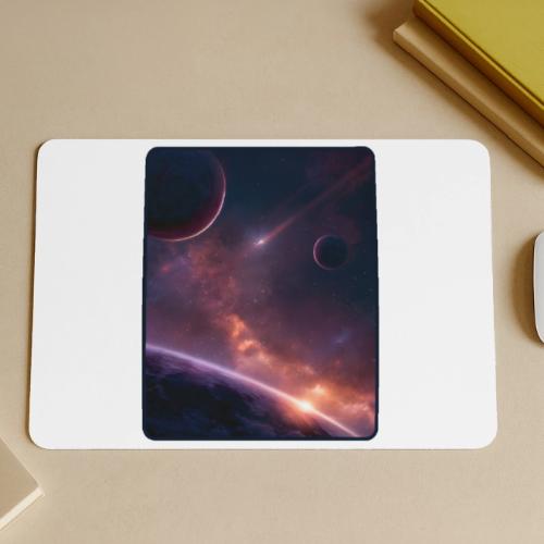 Cosmic Sunset Nebula Space Art - Gaming Mousepad