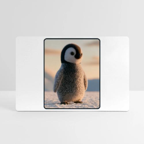 Cute Penguin Chick Sunrise Design - Gaming Mousepad