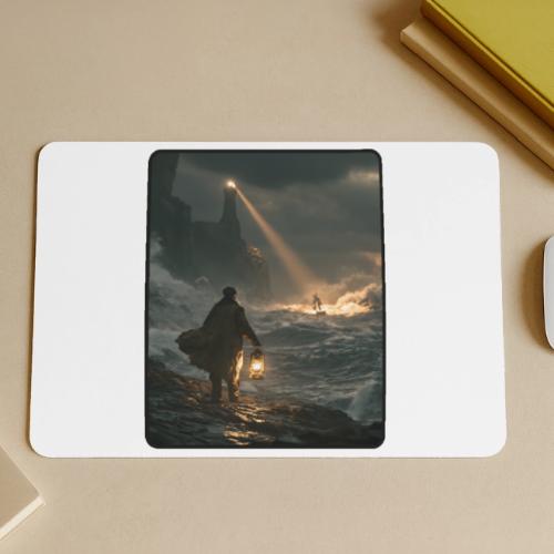 The Lone Lightkeeper's Beacon - Gaming Mousepad