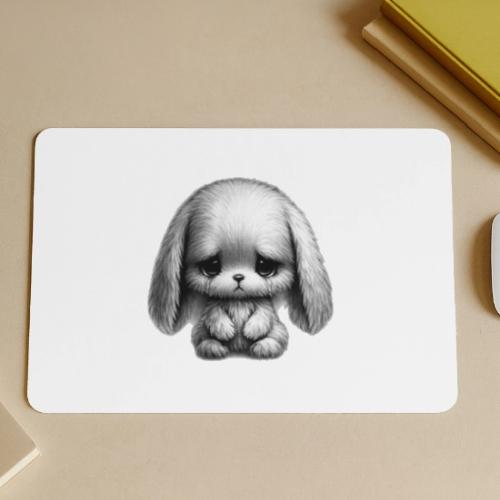 Sad Puppy Meme with Puppy Standing - Gaming Mousepad