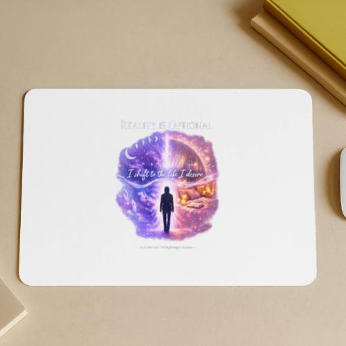 Reality Is Optional Cosmic Reality Shifting Portal - Gaming Mousepad