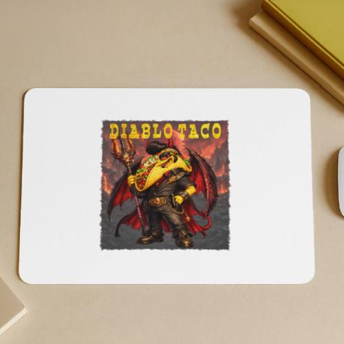 The Diablo Taco Spicy Demon Character - Gaming Mousepad