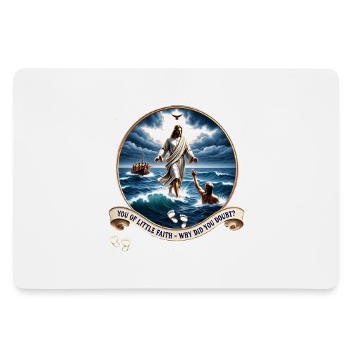Walking On Water Faith T Shirt, Christian Miracle - Gaming Mousepad