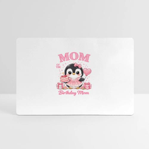 Cute Penguin Birthday Mom Kawaii Cake Balloon Gift - Gaming Mousepad