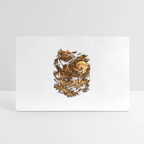 Pit Bull Howling Moon Fantasy Forest Tee - Gaming Mousepad
