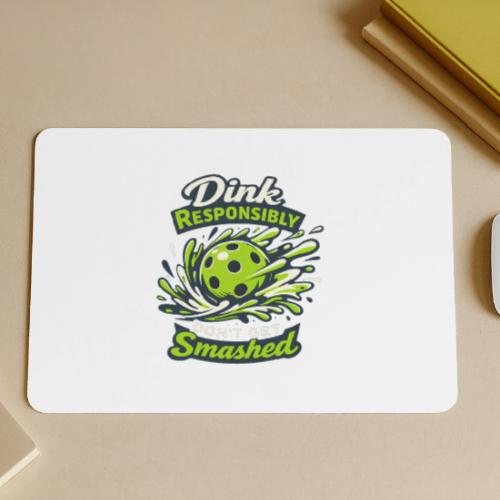 Dink Responsibly Don’t Get Smashed Pickleball Art - Gaming Mousepad