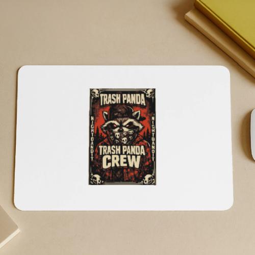 Midnight Forager Raccoon Mushroom Hunter - Gaming Mousepad