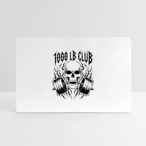 1000 LB Club Skull Barbell Powerlif - Gaming Mousepad