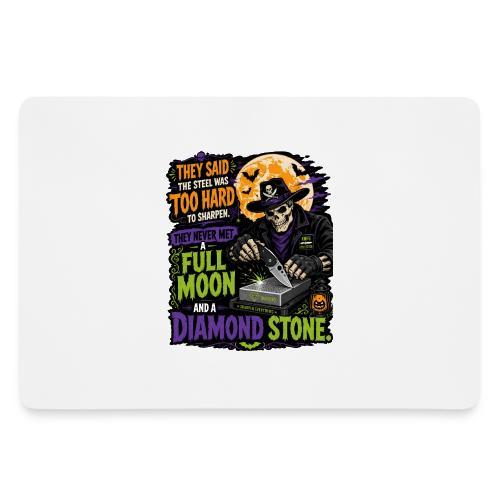 Too Hard To Sharpen Diamond Stone - Skeleton Knife - Gaming Mousepad