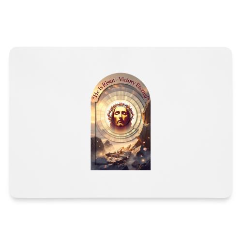Easter He Is Risen Sacred Face T Shirt, wife Gift - Gaming Mousepad