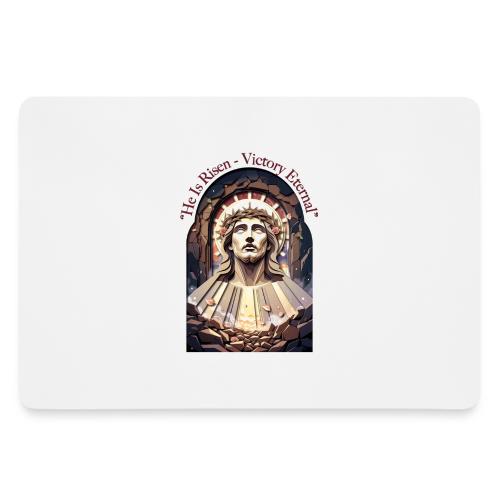 Easter He Is Risen Face of Christ T Shirt, Gift - Gaming Mousepad