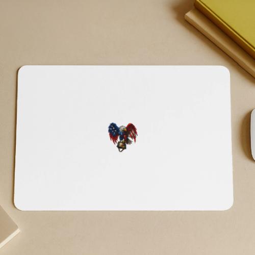 American Flag Bald Eagle - Helmet - Gaming Mousepad