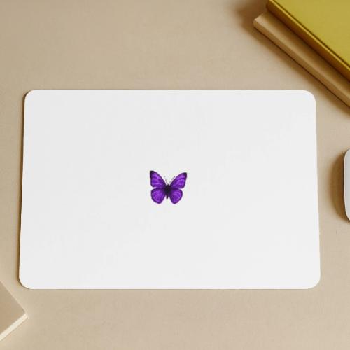 Neon Purple Butterfly - Gaming Mousepad
