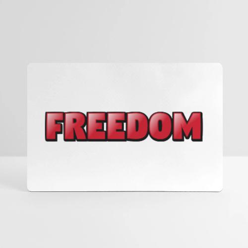 Freedom Bold 3D Word Art Design - Gaming Mousepad