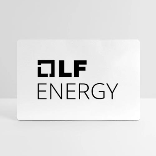 LF Energy White Logo Stacked - Gaming Mousepad