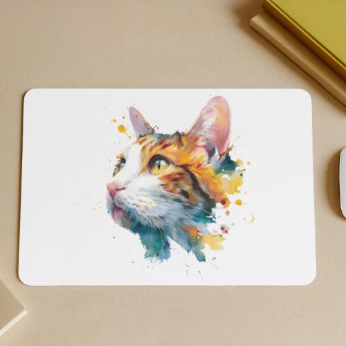 Cat: Feline Ink Burst - Gaming Mousepad