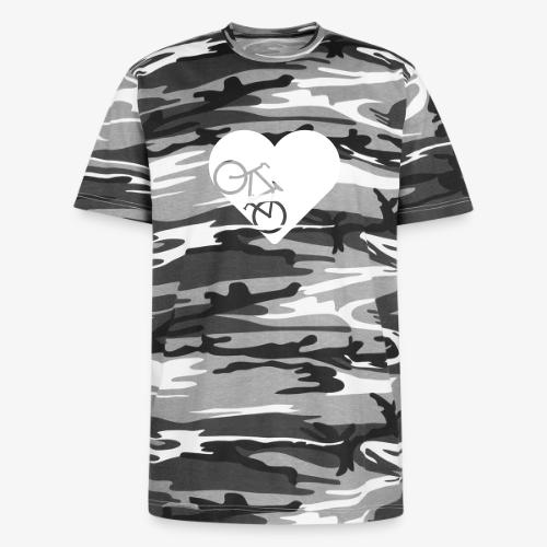 Bike in heart - Unisex Camo Tee
