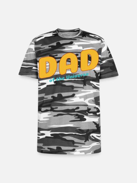 Dad of the Universe - Unisex Camo Tee - black camo