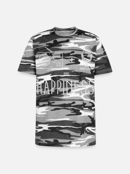 Radio Microphone Happiness - Unisex Camo Tee - black camo