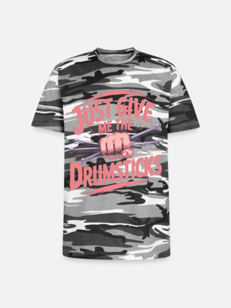 Cardio Drumming - Unisex Camo Tee - black camo