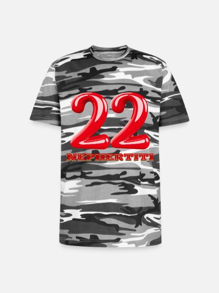 Nefertiti - Unisex Camo Tee - black camo