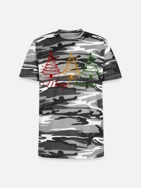 Christmas - Unisex Camo Tee - black camo