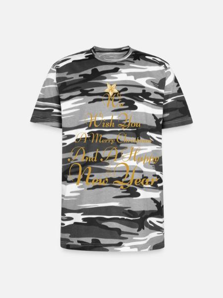 Christmas - Unisex Camo Tee - black camo