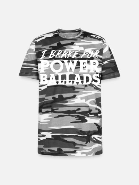 Power Ballads - Unisex Camo Tee - black camo