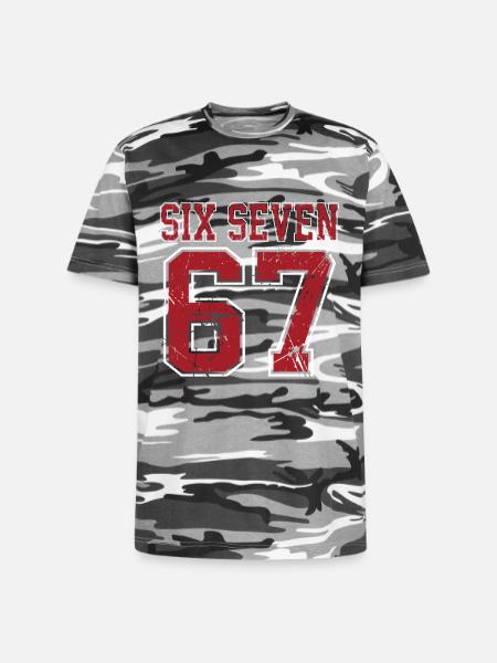 67 - Six Seven SixSeven 6-7 - Unisex Camo Tee - black camo