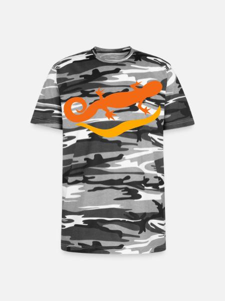 salamander - Unisex Camo Tee - black camo