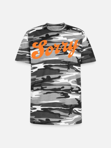 Sorry - Unisex Camo Tee - black camo