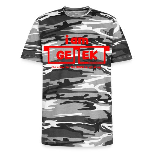 iamGEEK RED - Unisex Camo Tee
