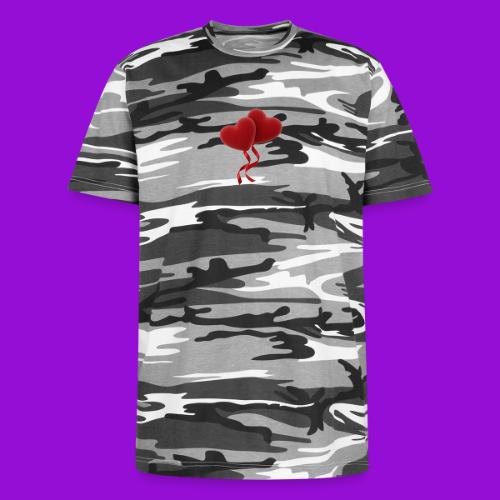 Two hearts together - Unisex Camo Tee