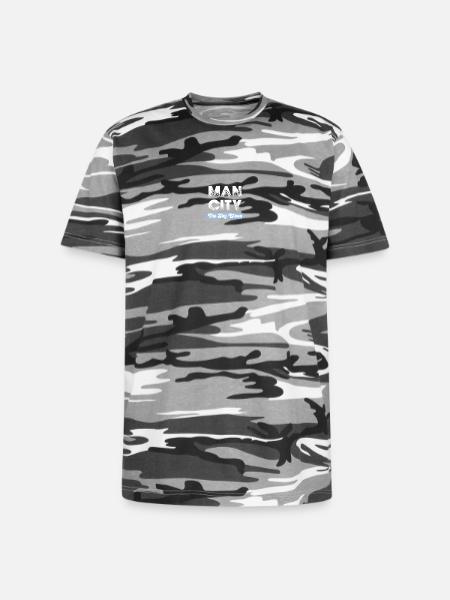 man_city - The Sky Blues - Unisex Camo Tee - black camo