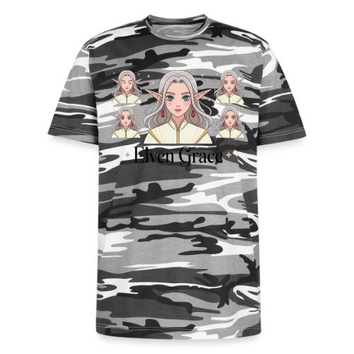 Elven Grace Fantasy Elf Maiden Graphic Magic - Unisex Camo Tee