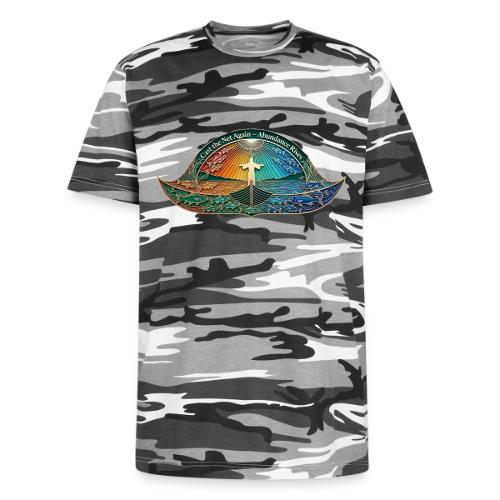 Easter Cast the Net Again T Shirt, abundance Gift - Unisex Camo Tee