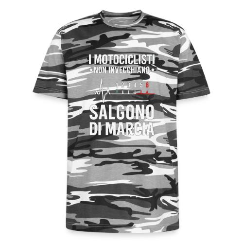 Motorcyclists Never Age Heartbeat Design - Unisex Camo Tee