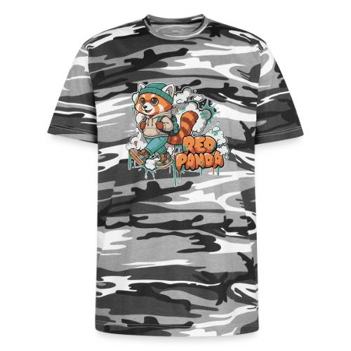 Red Panda Street Graffiti Vibes - Unisex Camo Tee