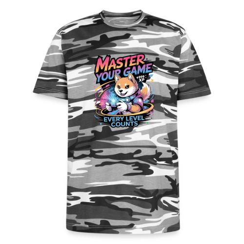 Cute Gamer Shiba Inu Level Up - Unisex Camo Tee