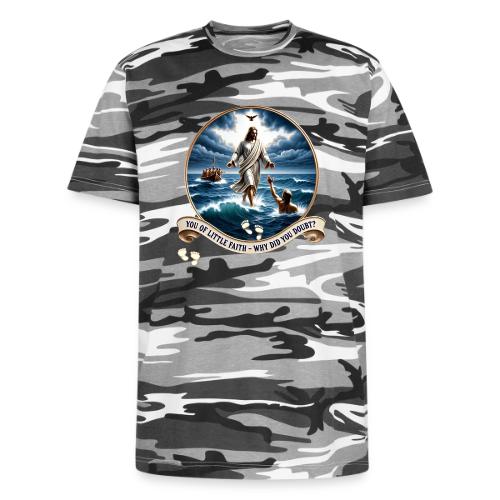 Walking On Water Faith T Shirt, Christian Miracle - Unisex Camo Tee