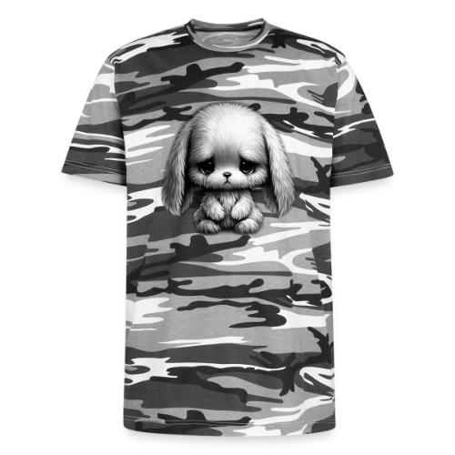Sad Puppy Meme with Puppy Standing - Unisex Camo Tee