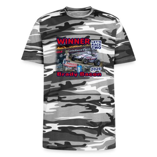 Brady Bacon #LetsRaceTwo Winner - Unisex Camo Tee