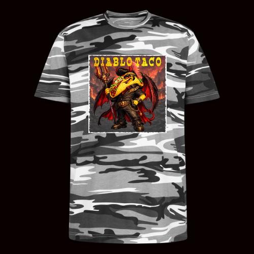 The Diablo Taco Spicy Demon Character - Unisex Camo Tee