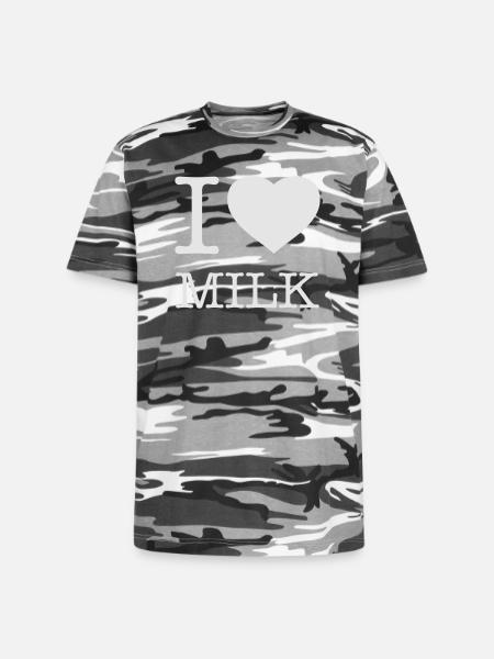 I LOVE MILK - Unisex Camo Tee - black camo