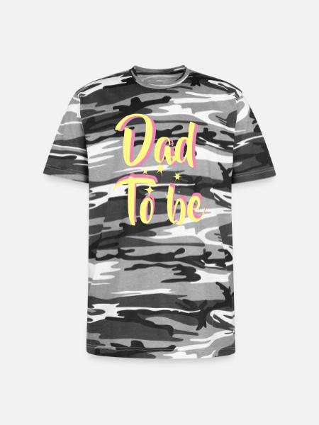 Dad To Be - Unisex Camo Tee - black camo