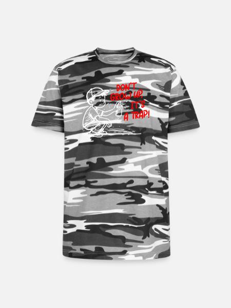 It's a trap - Unisex Camo Tee - black camo