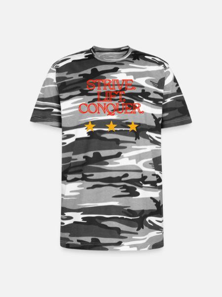 Strive Life to Conquer - Unisex Camo Tee - black camo