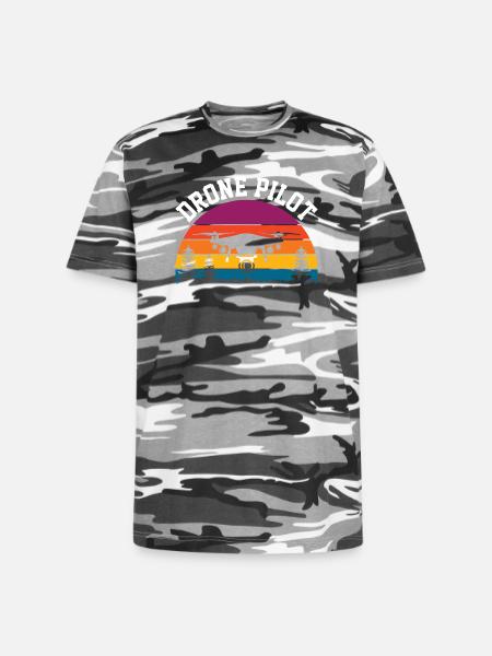 Drone Pilot - Unisex Camo Tee - black camo
