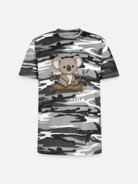 Take it easy - Unisex Camo Tee - black camo