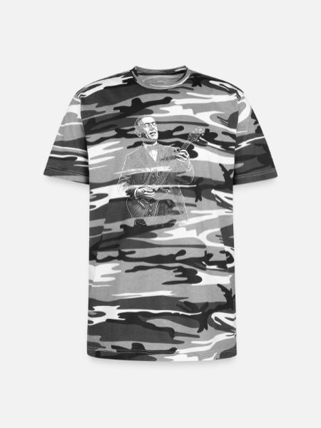 Woodrow Wilson Midnight Jazz Maestro - Unisex Camo Tee - black camo